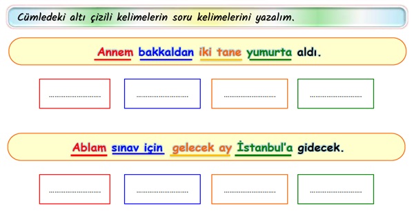 2. Sınıf Türkçe Soru İşareti Etkinliği-3