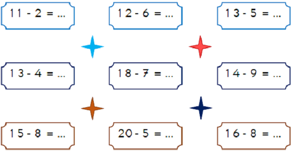 1. Sınıf Matematik Çıkarma İşlemi Etkinliği 2