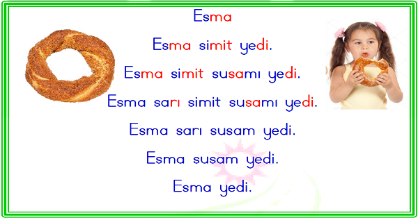 1. Sınıf İlk Okuma Yazma (S-s) Karesel Okuma Metinleri