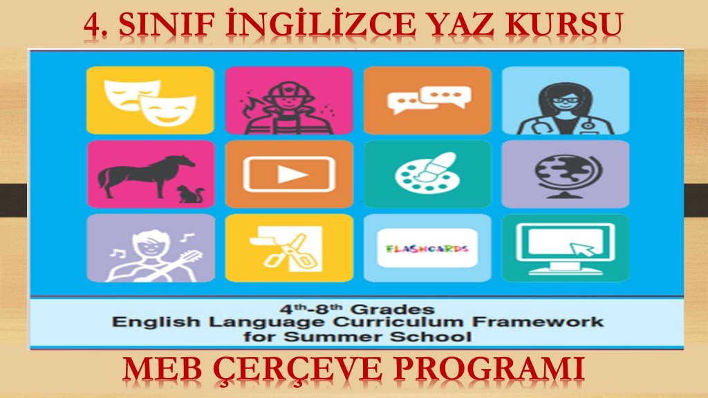 4. Sınıf İngilizce Yaz Kursu - MEB Çerçeve Programı