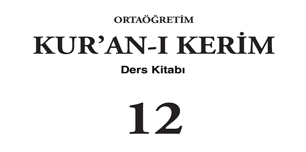2023-2024 Eğitim Öğretim Yılı 12. Sınıf Kur’an-ı Kerim Ders Kitabı-Meb Yayınları
