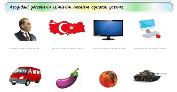 2. Sınıf Türkçe Hece Bilgisi Etkinliği-4