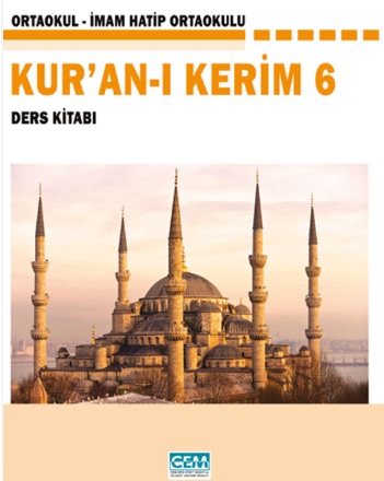 2020-2021 Yılı 6. Sınıf Kuranı Kerim Ders Kitabı (Cem) pdf indir