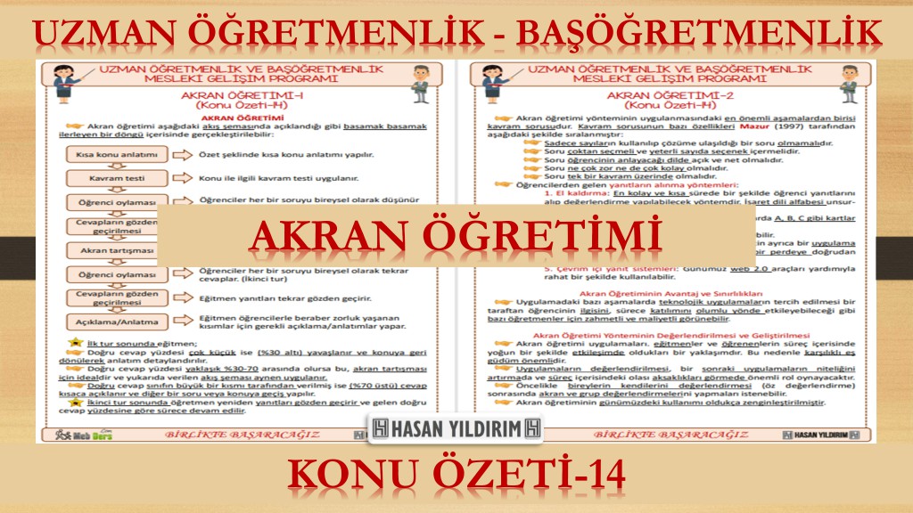 Akran Öğretimi (Konu Özeti-14)
