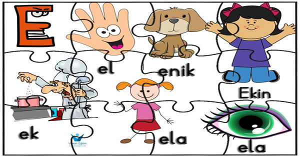 1. Sınıf İlk Okuma Yazma ELAKİN Yapboz (Puzzle) Oyunu
