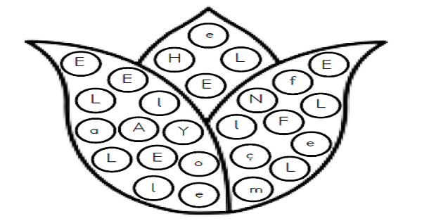 1. Sınıf İlk Okuma Yazma (L-l Sesi) Görseldeki Harfleri Bul Boya-Lale