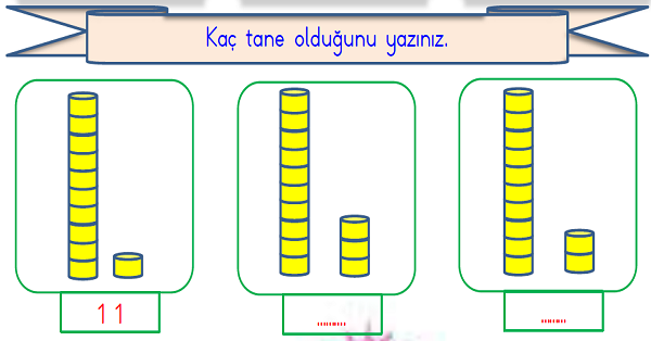 1. Sınıf Matematik Onluk Birlik Gösterimi Etkinliği 1
