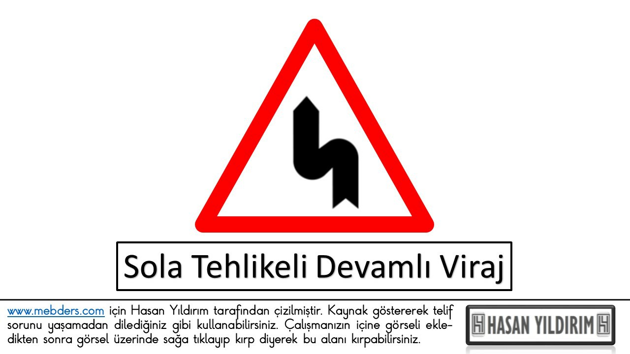 Sola Tehlikeli Devamlı Viraj PNG