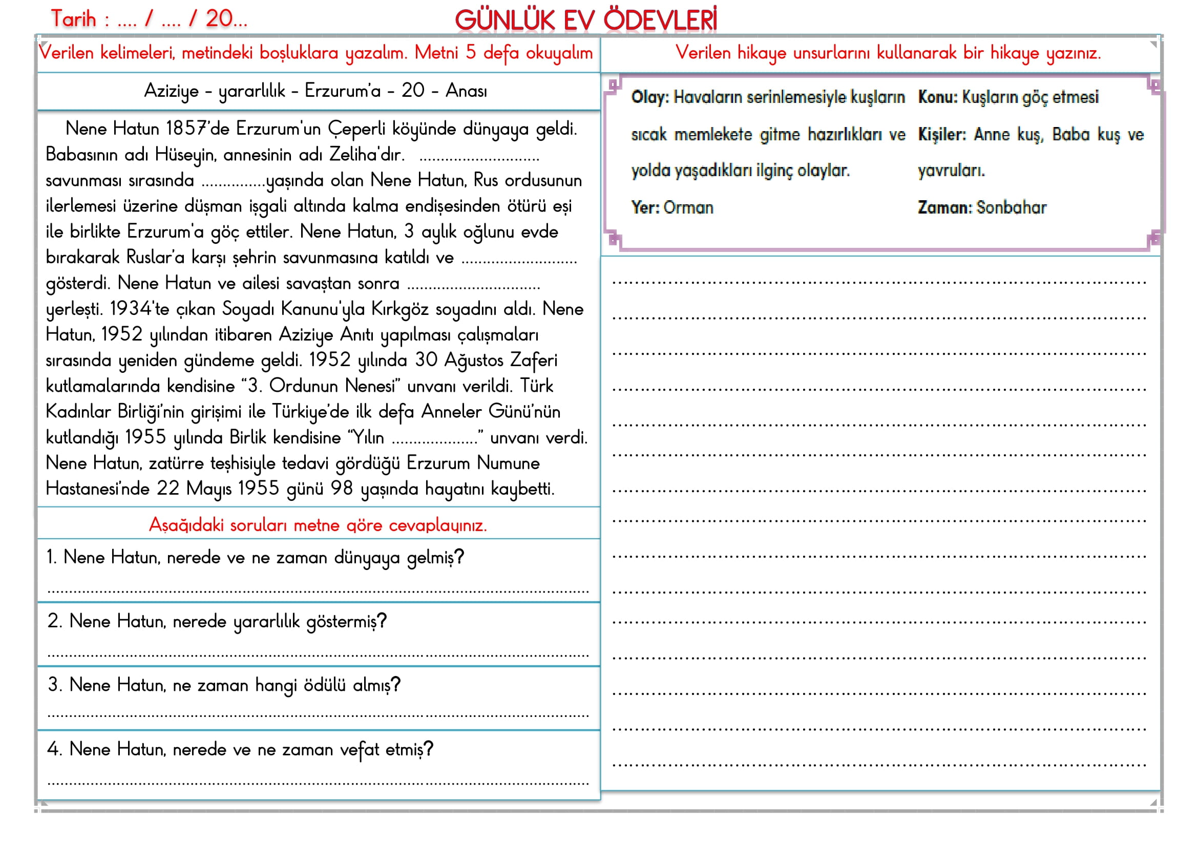 2. Sınıf 08 Mayıs 2025 Günlük Ev Ödevi