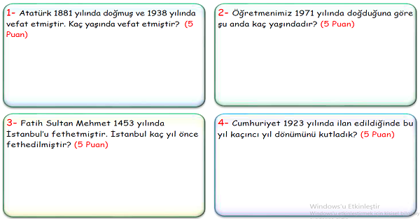 4. Sınıf Matematik Çıkarma İşlemi Problemler-1
