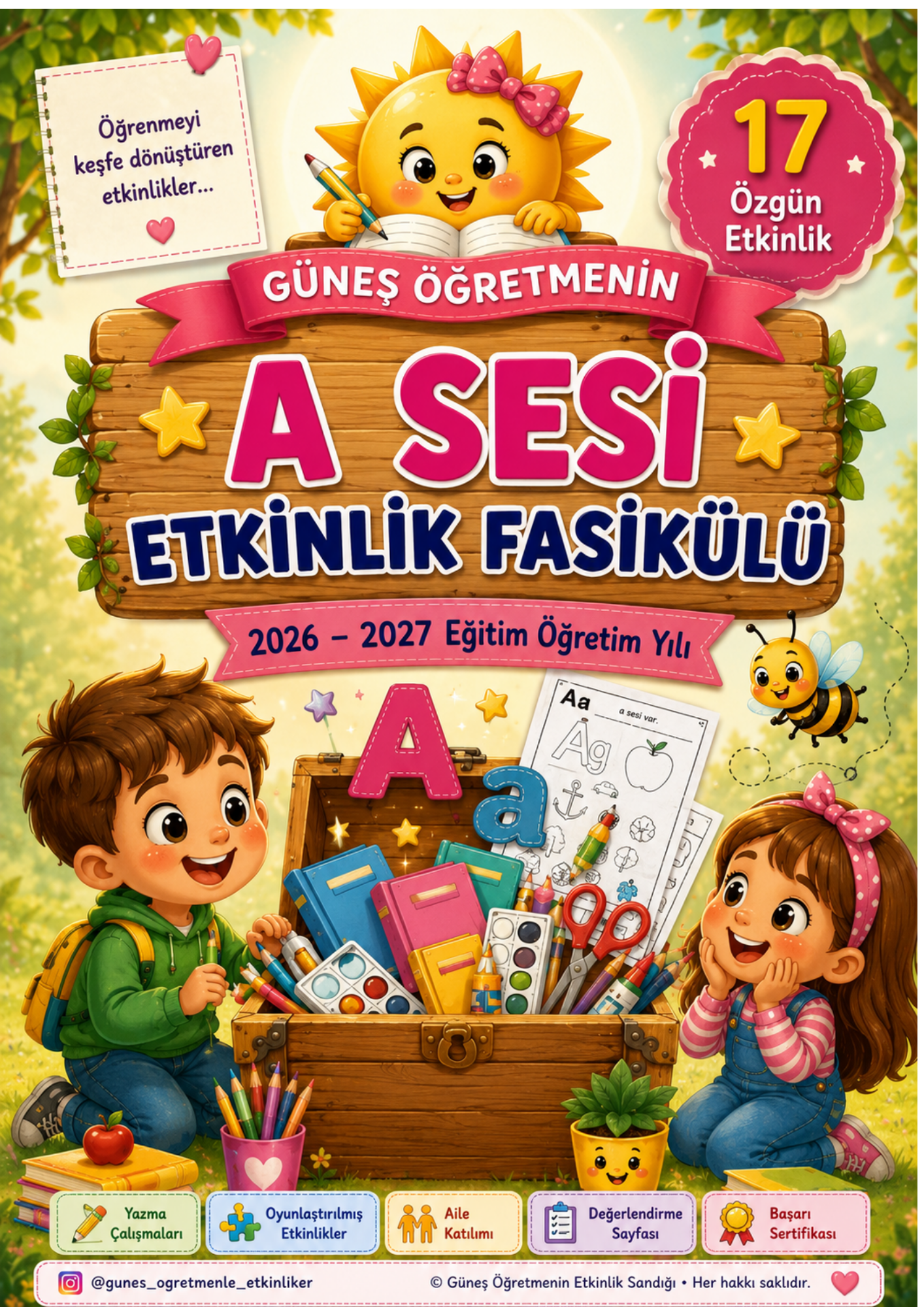 1. Sınıf İlk Okuma Yazma A-a Sesi Fasikül 26 Sayfa