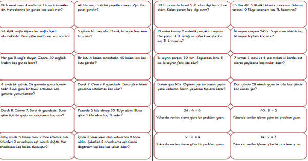 2. Sınıf - Matematik - Bölme Problemleri-2