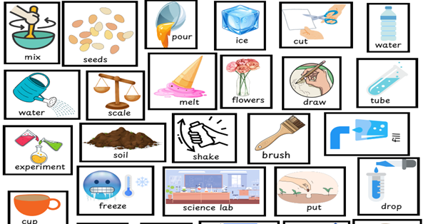 4. Sınıf 6. Ünite Fun With Science Resimli Kelime Listesi