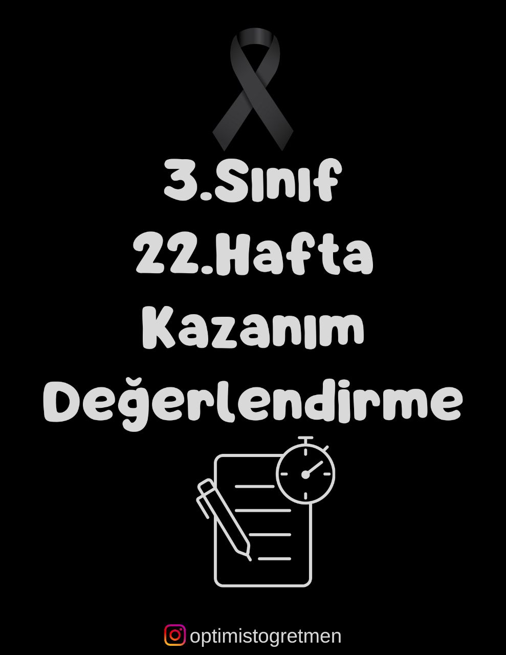 3. Sınıf 22. Hafta Kazanım Değerlendirme Testi