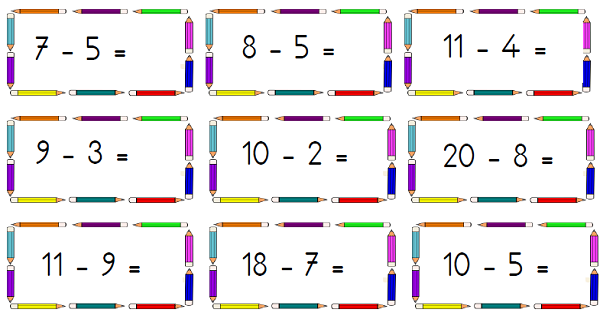 1. Sınıf Matematik Çıkarma İşlemi Etkinliği