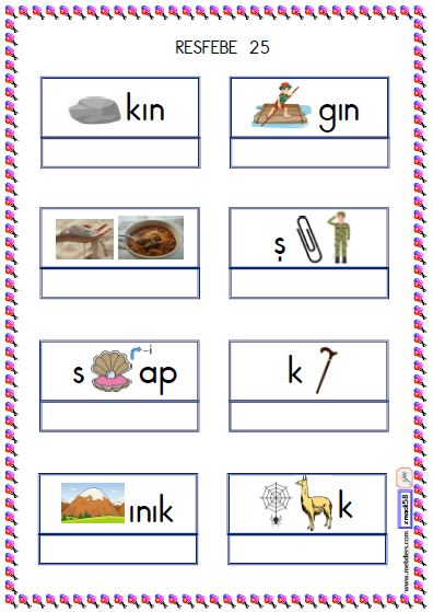Resfebe Etkinliği 25 ( Kolay )( Etkileşimli )