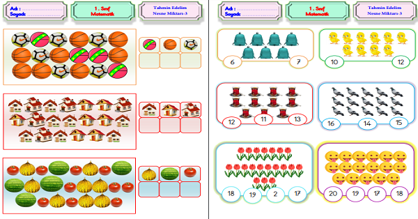 1. Sınıf Matematik Tahmin Etkinliği 3