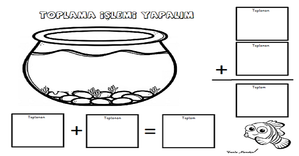 1. Sınıf Matematik Toplama İşlemi Yaz-Sil Şablonu-2