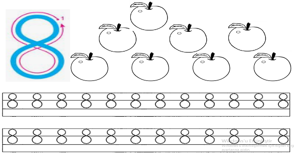 1. Sınıf Matematik (8 Rakamı) Sekiz Rakamı