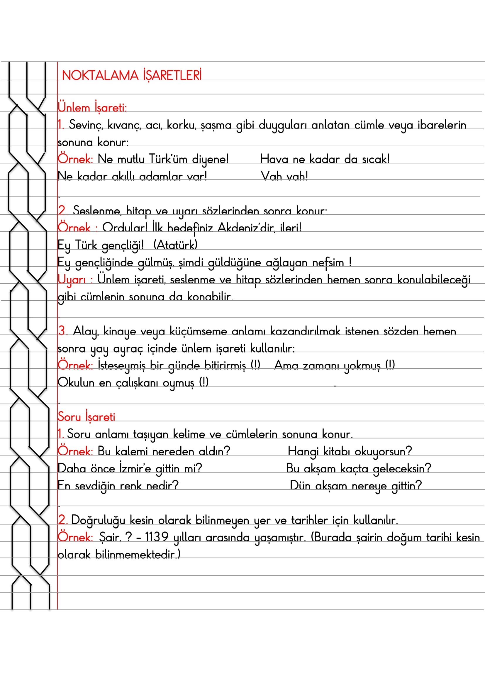 4. Sınıf - Türkçe Noktalama İşaretleri (Ünlem İşareti - Soru İşareti) Konu Anlatımı