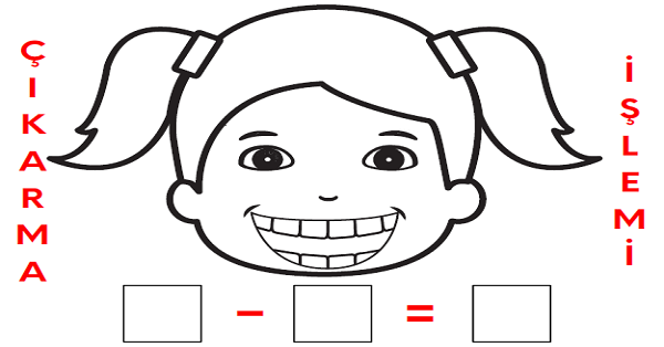 1. Sınıf Matematik Çıkarma İşlemi Yaz-Sil Şablonları (4 Farklı Şablon)