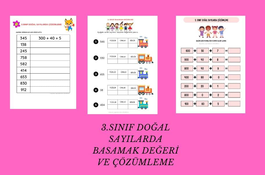 3. Sınıf Basamak Değeri Ve Çözümleme Etkinliği