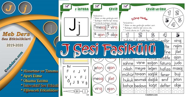 1. Sınıf İlkokuma J Sesi Fasikülü