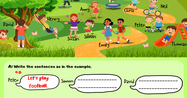2. Sınıf 6.Ünite At the Playground Çalışma Kağıdı II