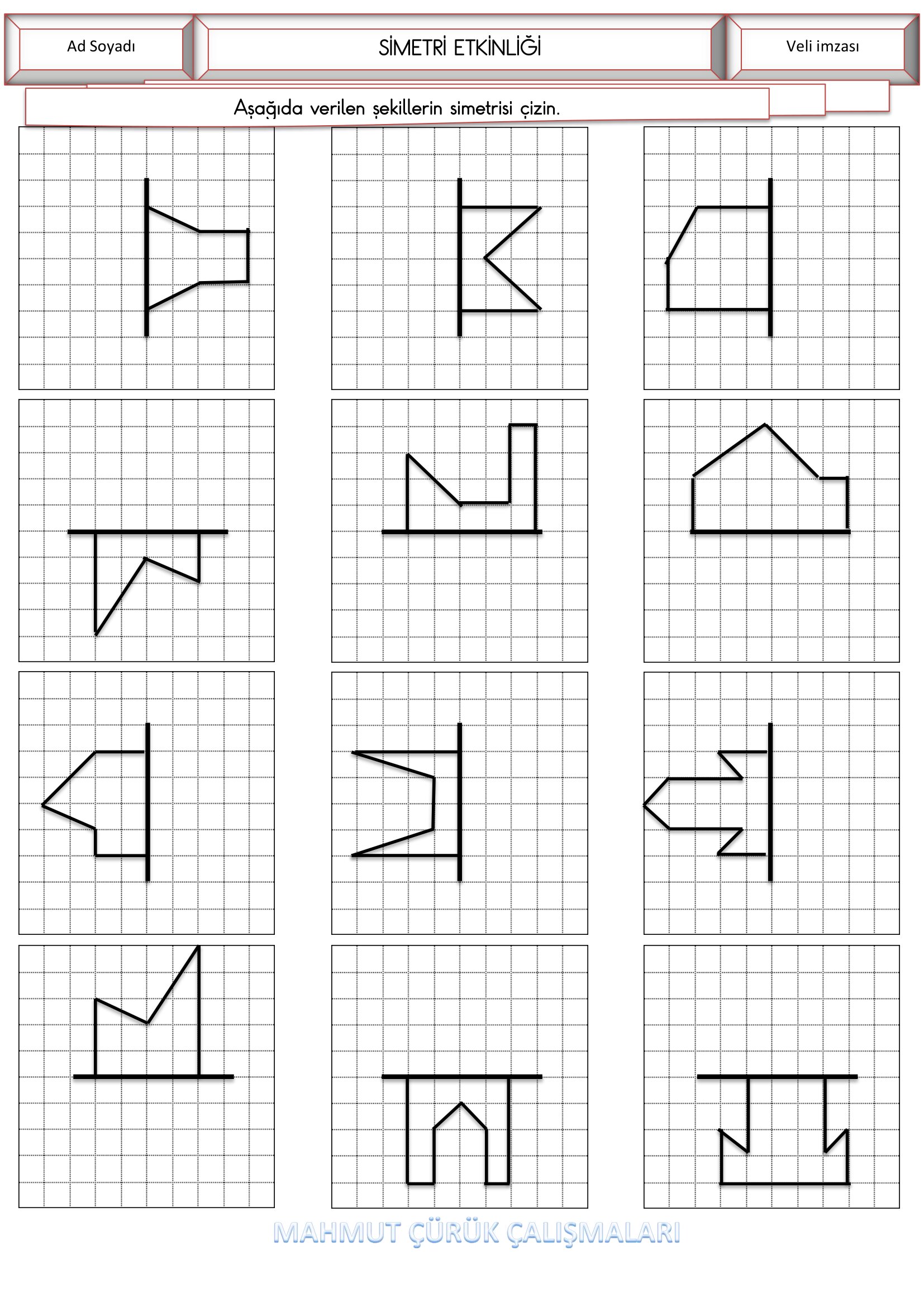 2. Sınıf - Matematik Simetri Etkinliği-2