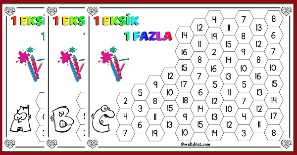1 Eksik 1 Fazla - Ritmik Sayma oyunu