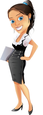 Clipart eli belinde gülen bayan resmi png