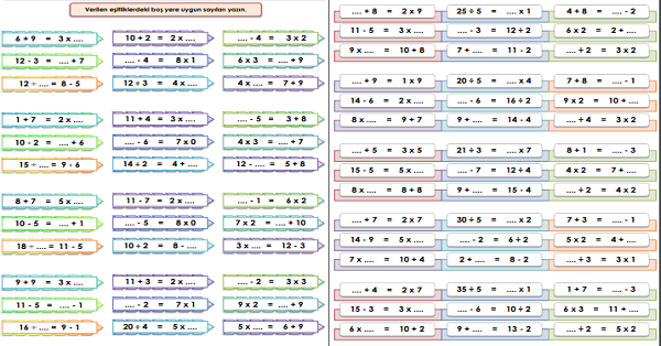 2. Sınıf - Matematik - Eşitlik Etkinliği-5