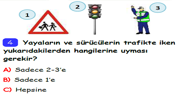 3. Sınıf Hayat Bilgisi Güvenli Hayat Ünite Değerlendirmesi-1