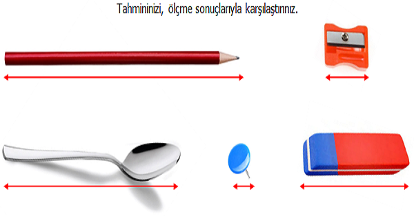 4. Sınıf Matematik Uzunluk Ölçülerini Tahmin Etme Etkinliği 1