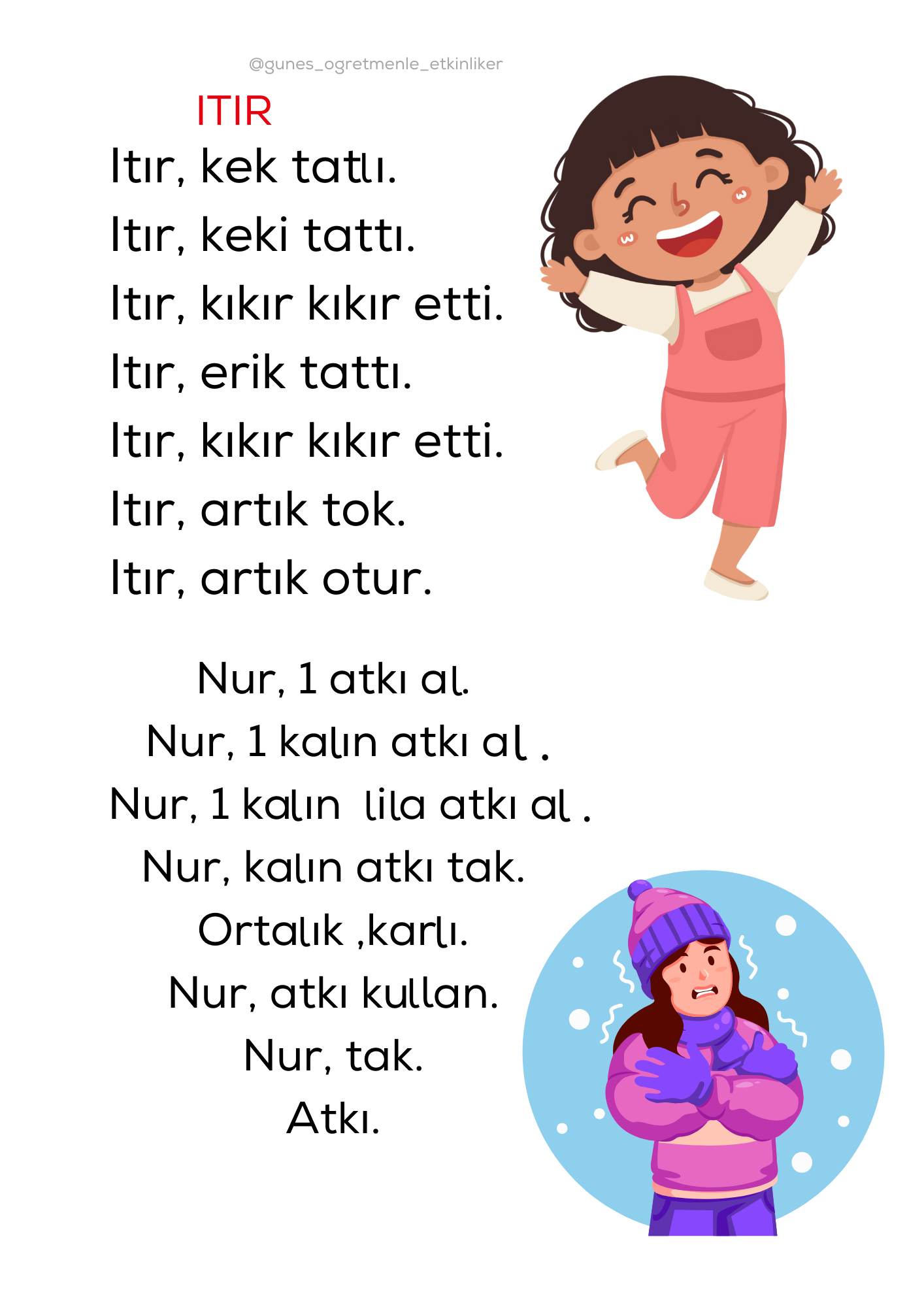 1. Sınıf İlk Okuma Yazma I Sesi Fasikül