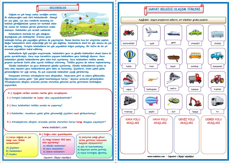 2. Sınıf 19.Hafta Etkinlik Ödev Paketi (06-10 Şubat)