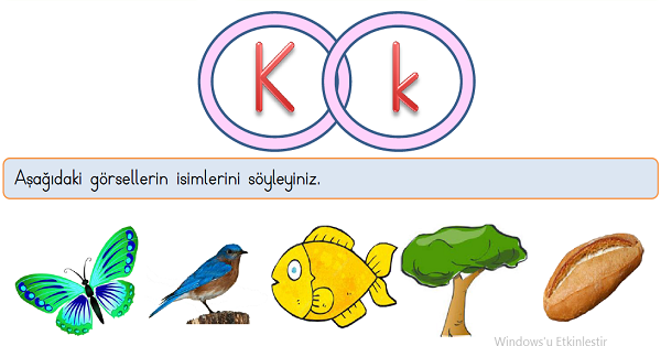 1. Sınıf İlk Okuma Yazma (K-k) Sesi Etkinliği
