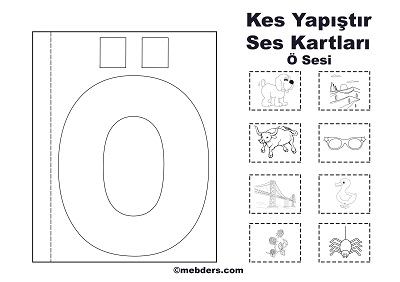 1. Sınıf İlk Okuma Kes Yapıştır Ses Kartı - Ö Sesi