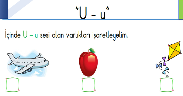 1. Sınıf İlk Okuma Yazma (U-u Sesi) Fasikülü