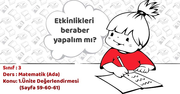 3. Sınıf Matematik 1.Ünite Değerlendirmesi Cevapları