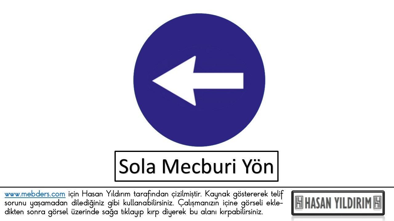 Sola Mecburi Yön PNG