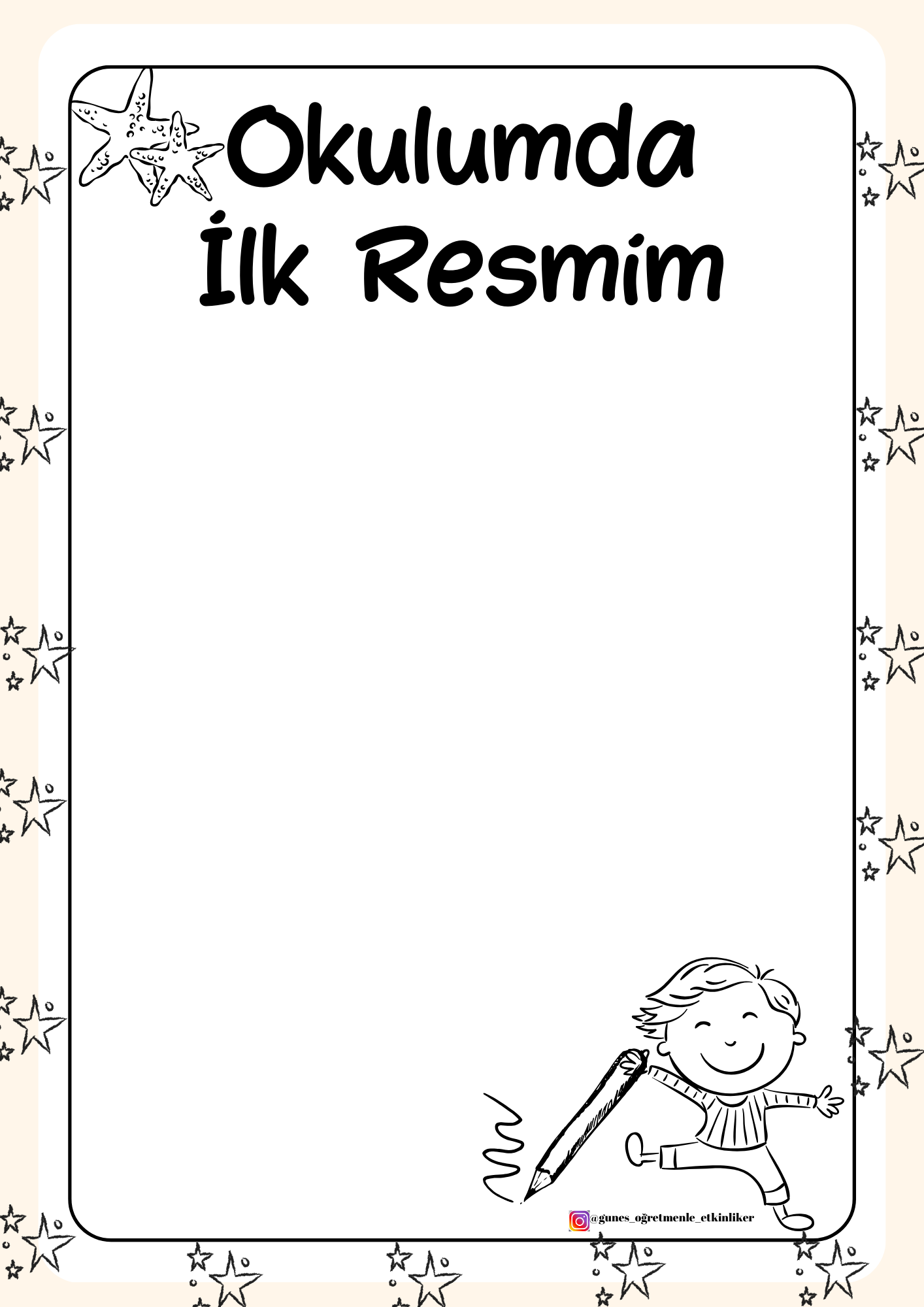 1. Sınıf Okulumda İlk Resmim Etkinliği