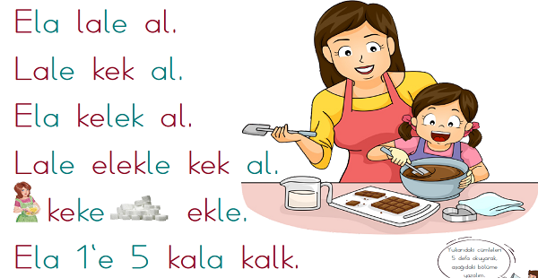 1. Sınıf İlk Okuma ve Yazma K (sesi) Etkinliği