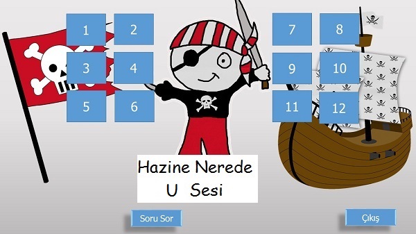 1. Sınıf u Sesi Değerlendirme Eğlenceli Hazine Nerede Sunusu
