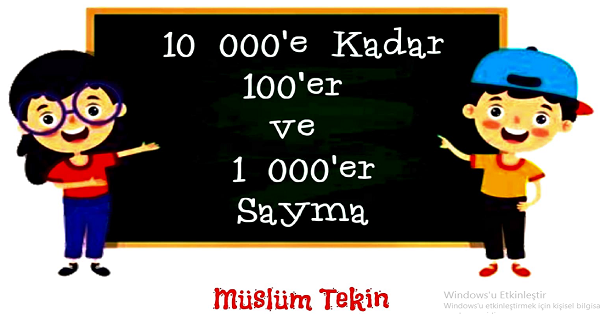 4. Sınıf Matematik Doğal Sayıları Yüzer ve Biner Sayma Etkinlik ve Test Çalışması