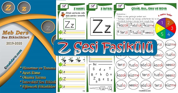 1. Sınıf İlkokuma Z Sesi Fasikülü