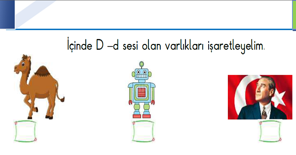 1. Sınıf İlk Okuma Yazma (D-d Sesi) Fasikülü
