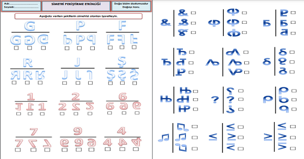 2. Sınıf - Matematik Simetri Etkinliği-5
