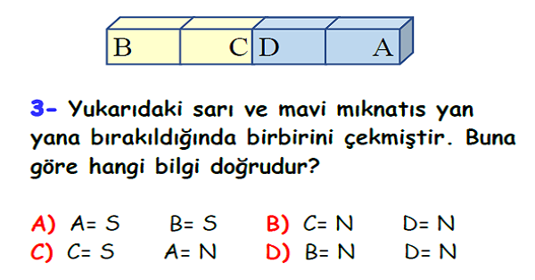 4. Sınıf Fen Bilimleri Kuvvetin Etkileri Yaprak Test-2