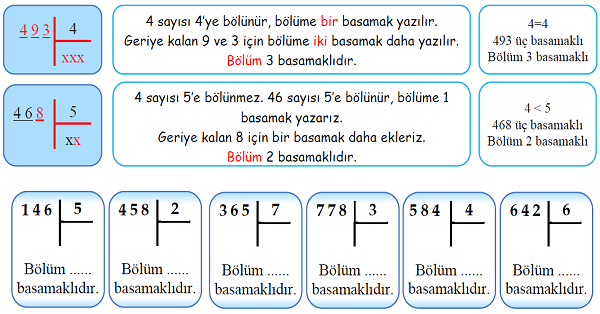 4. Sınıf Matematik Bölme İşlemi (Bölüm Kaç Basamaklı)-1